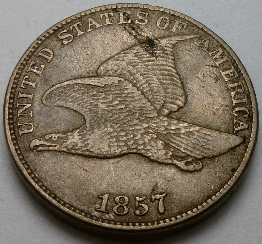 1857 Flying Eagle 1¢ Cent