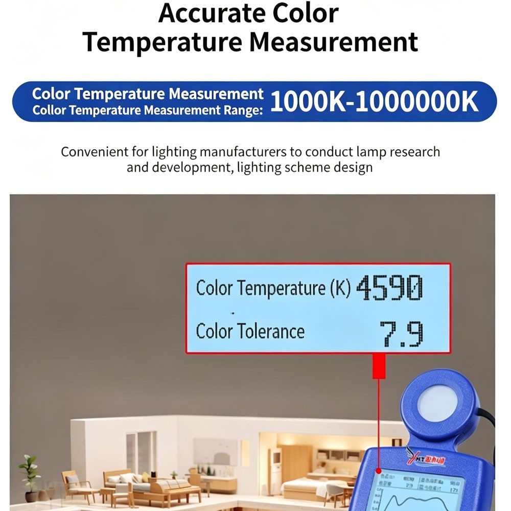 Digital Light Meter Color Temperature Tester Lighting Testing Tools