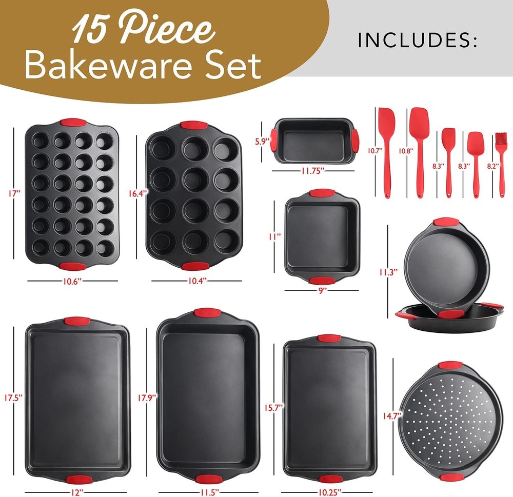 Bakeware Set, 39-Piece Premium Baking Set