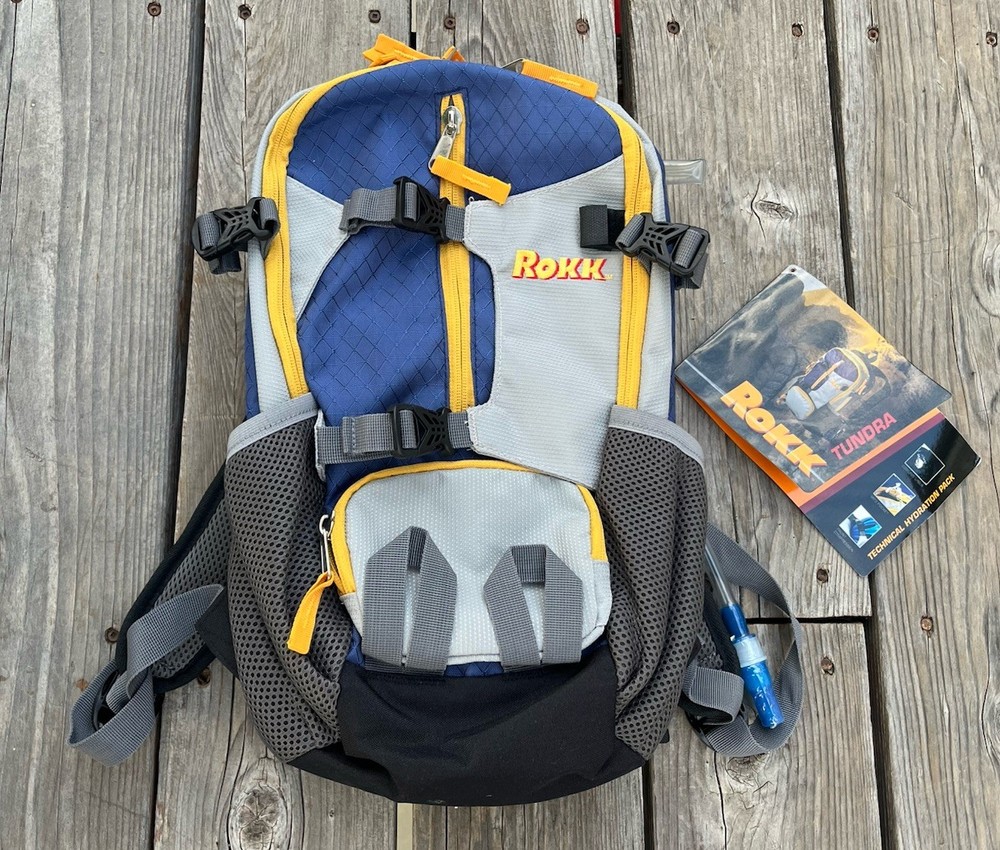 New! ROKK Tundra Technical Hydration Pack Backpack w/ Bladder