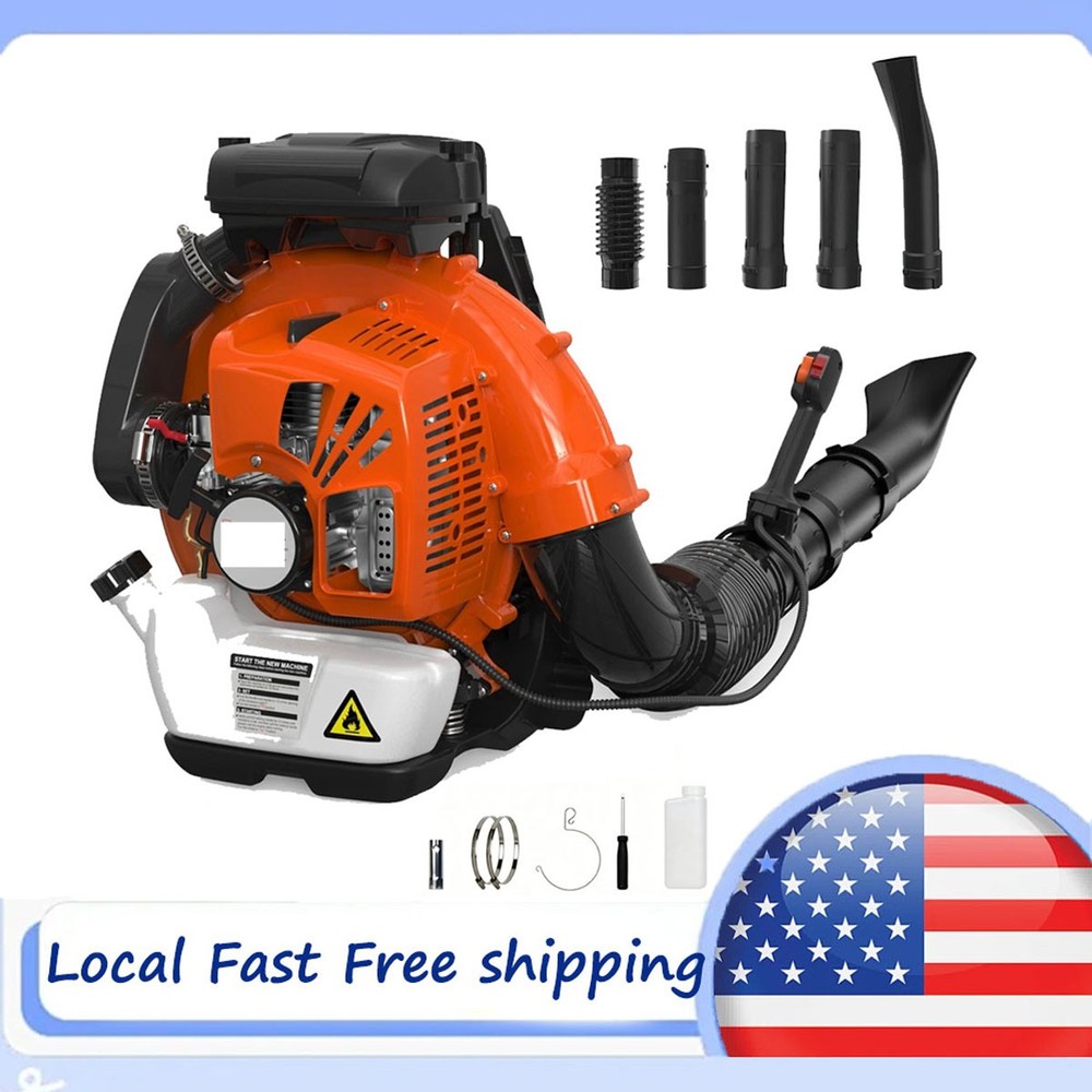 Leaf Blower 75.6cc 2-Stroke Backpack Gas Powered Leaf Blower 847CFM 236 MPH