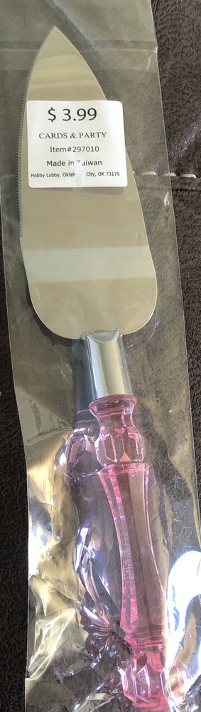 Pink cake Knife  hobby lobby