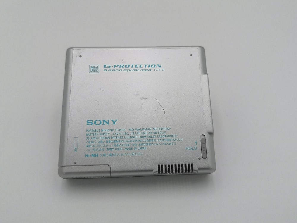 SONY WALKMAN MZ-E810SP Silver Portable MD Mini Disc player junk main unit only