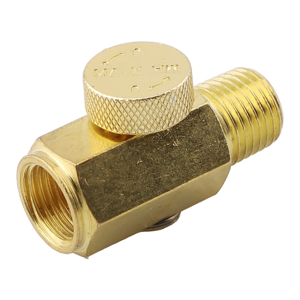1pc Solid Brass Inline Regulator Adjustable Air Pressure Valve 14 inch NPT