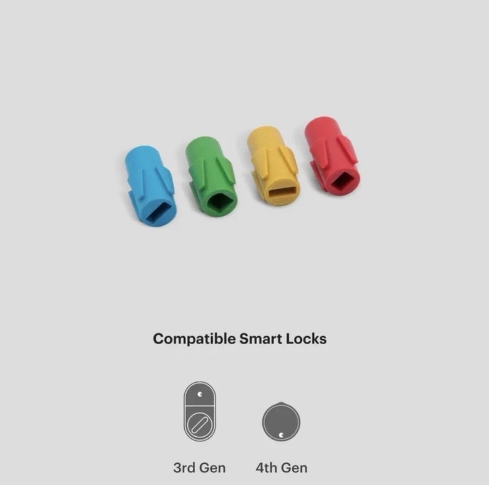NEW August 4 Pack Adapter Kit for Smart Lock, 3rd Gen & 4th Gen