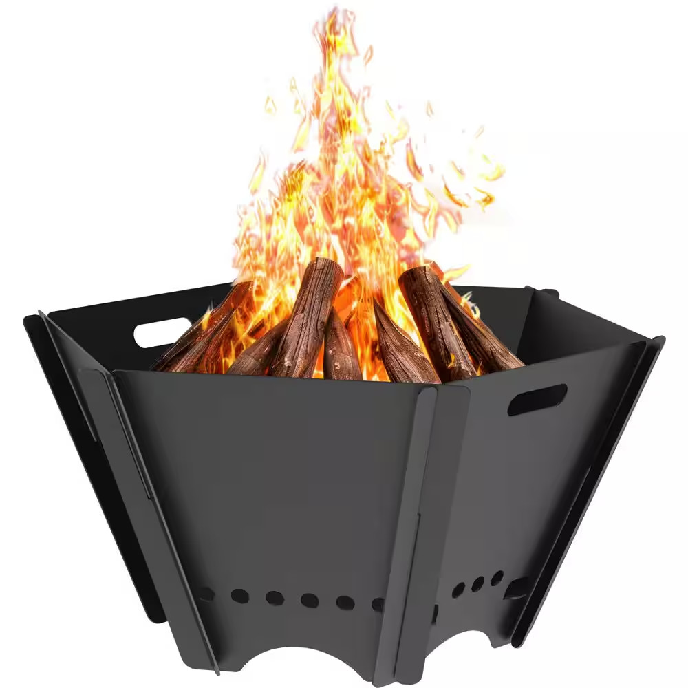 Small Portable 19 In. Steel Fire Pit