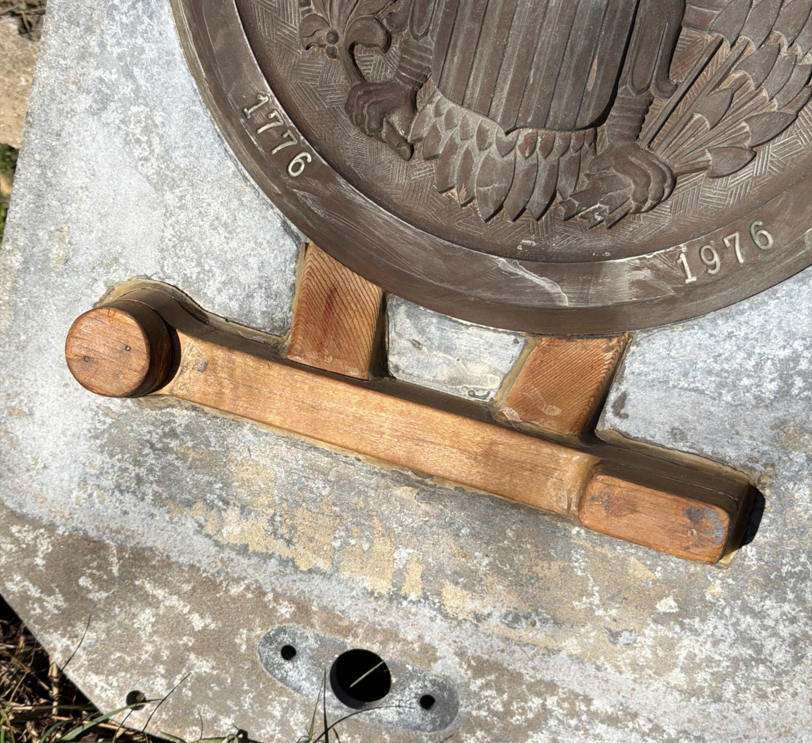 VTG Industrial Aluminum & Bronze Foundry Mold American Eagle Bicentennial ’76