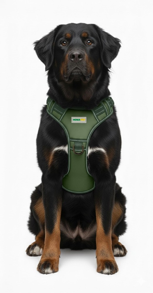 . No-Pull Dog Harness with Dual Leash Attachment Points, Soft Adjustable Padd...