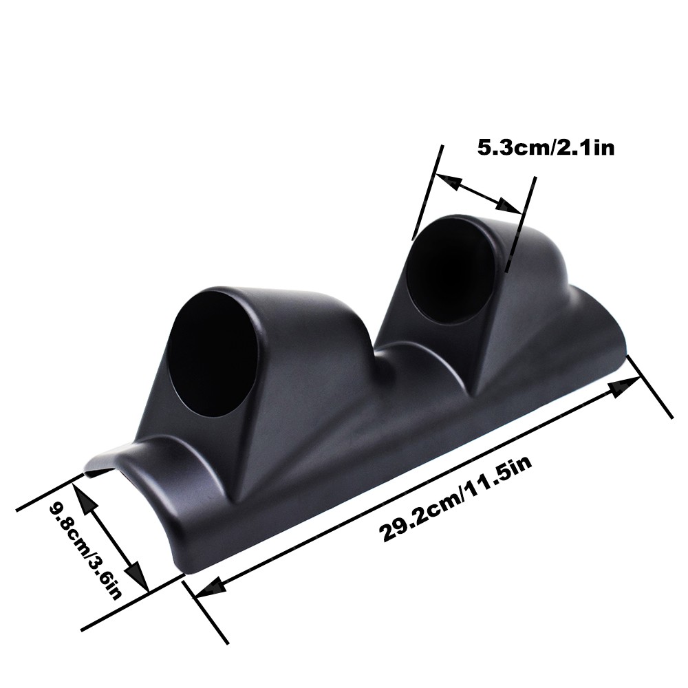 UNIVERSAL 2" 52MM LEFT DUAL HOLE GAUGE POD PILLAR METER MOUNT HOLDER RACING