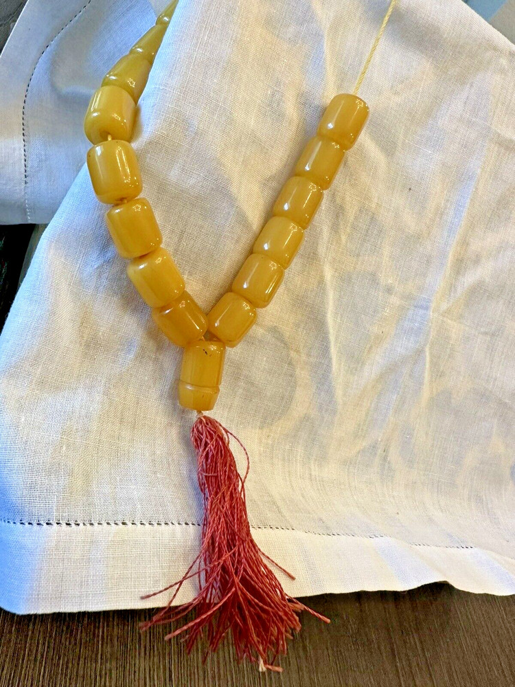 Vintage Butterscotch Bakelite Prayer Beads