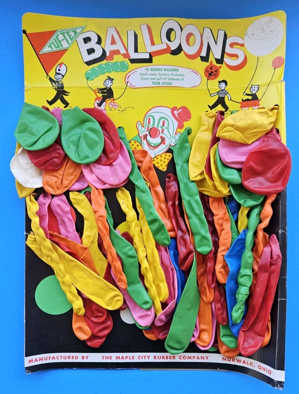 Vintage Clown Balloon Store Display  RARE