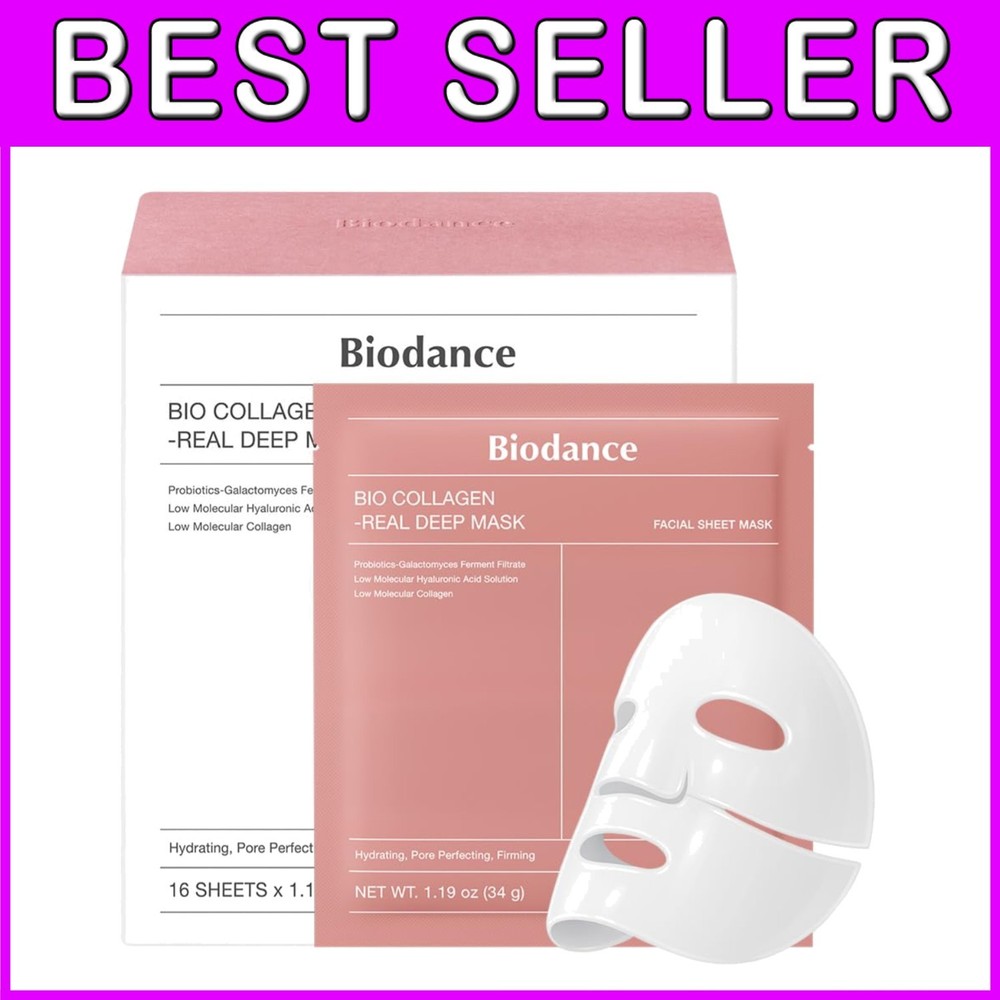 -Collagen Deep Mask 16-Sheet Set