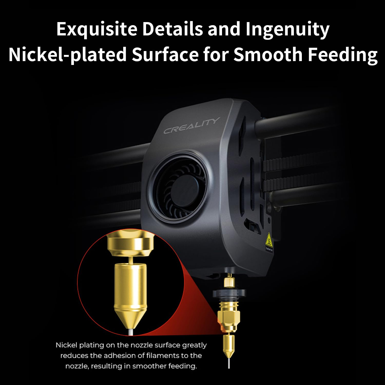 2PCS Hardened Steel & Brass Nozzle Set for Ender 3 V3 KE Printing Components