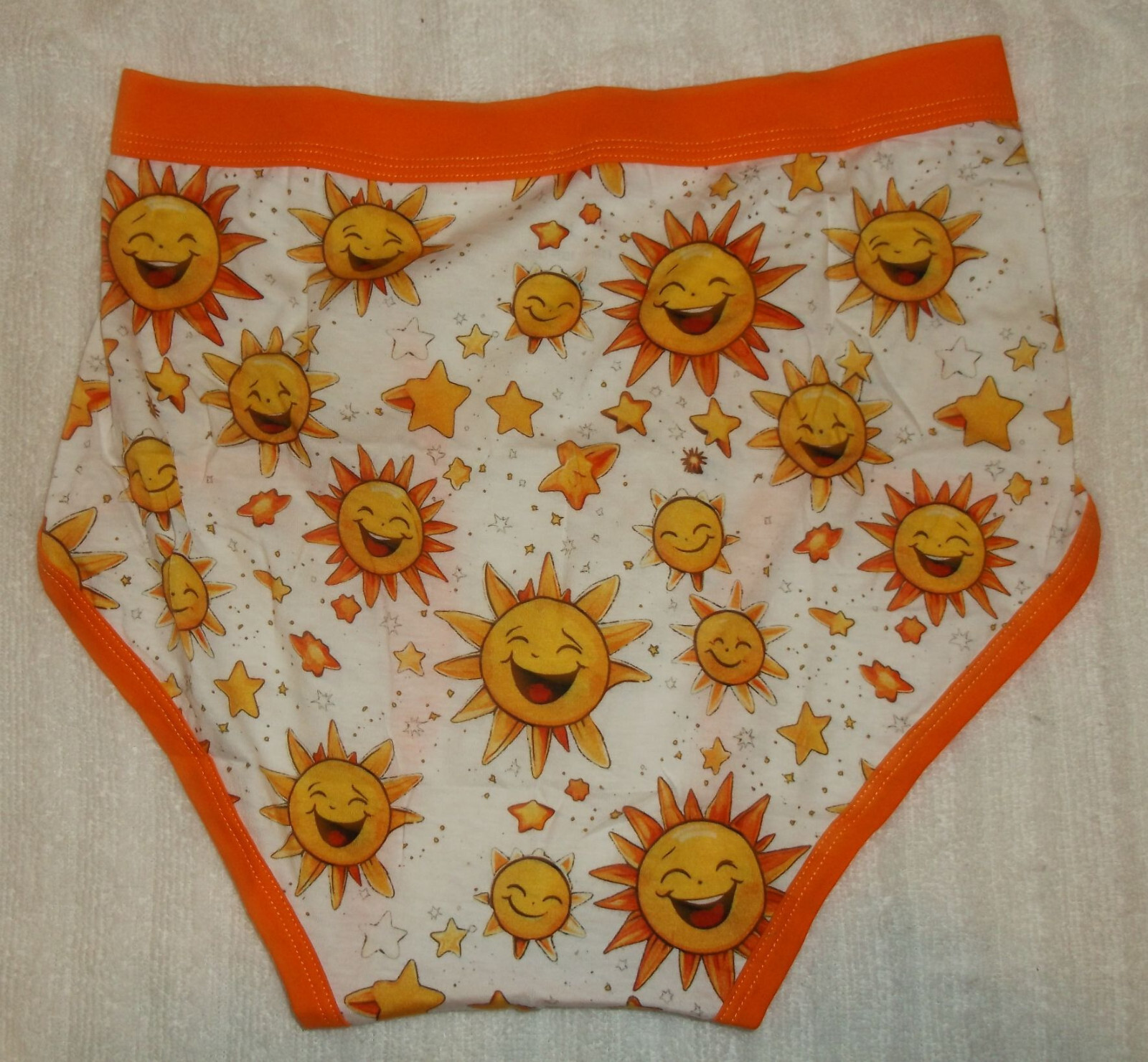 Men's Pattern / Cartoon / Colored Waistband Adult Briefs Underwear S, M, L