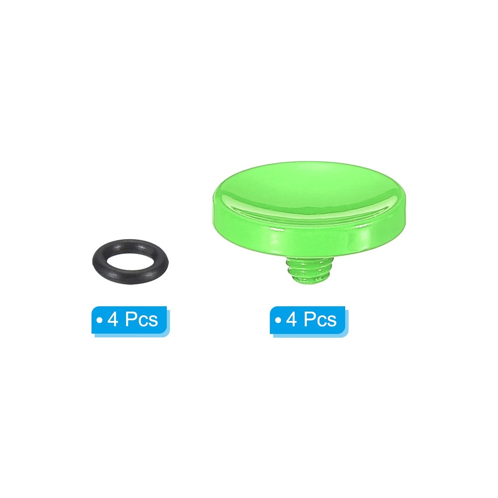 4 x Soft Shutter Release Button Copper Camera Shutter Button Concave Green