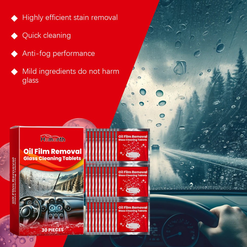 car windshield effervescent tablets car window rainproof