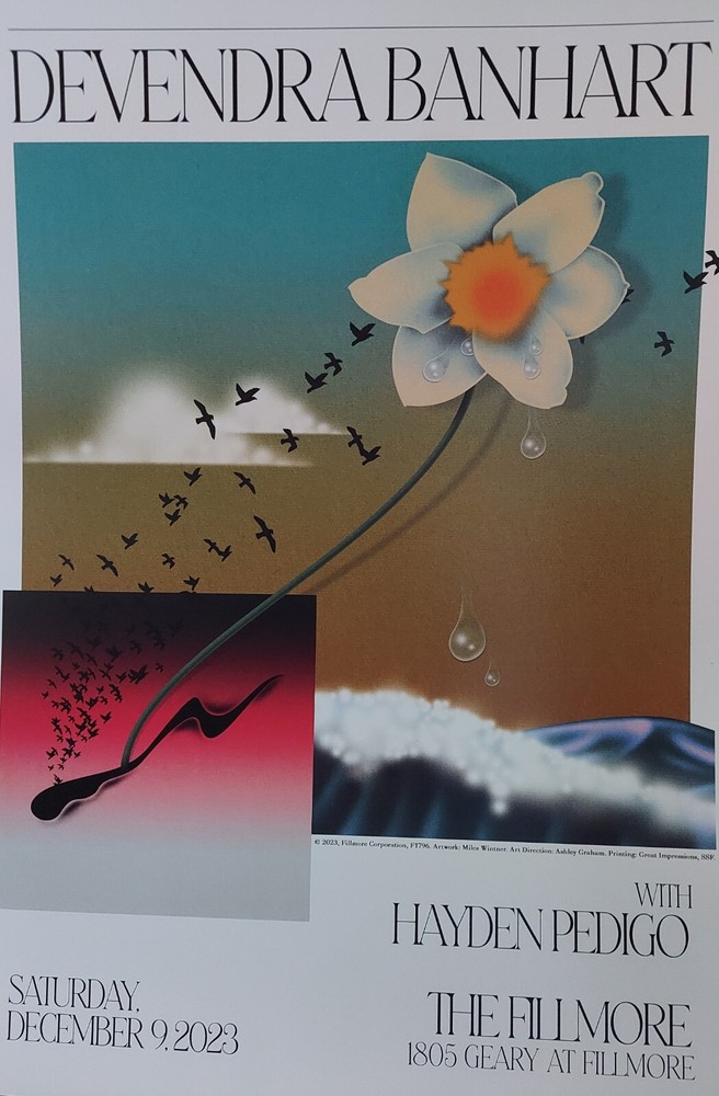 Mint Devendra Banhart Fillmore Poster 2023  ORIGINAL a