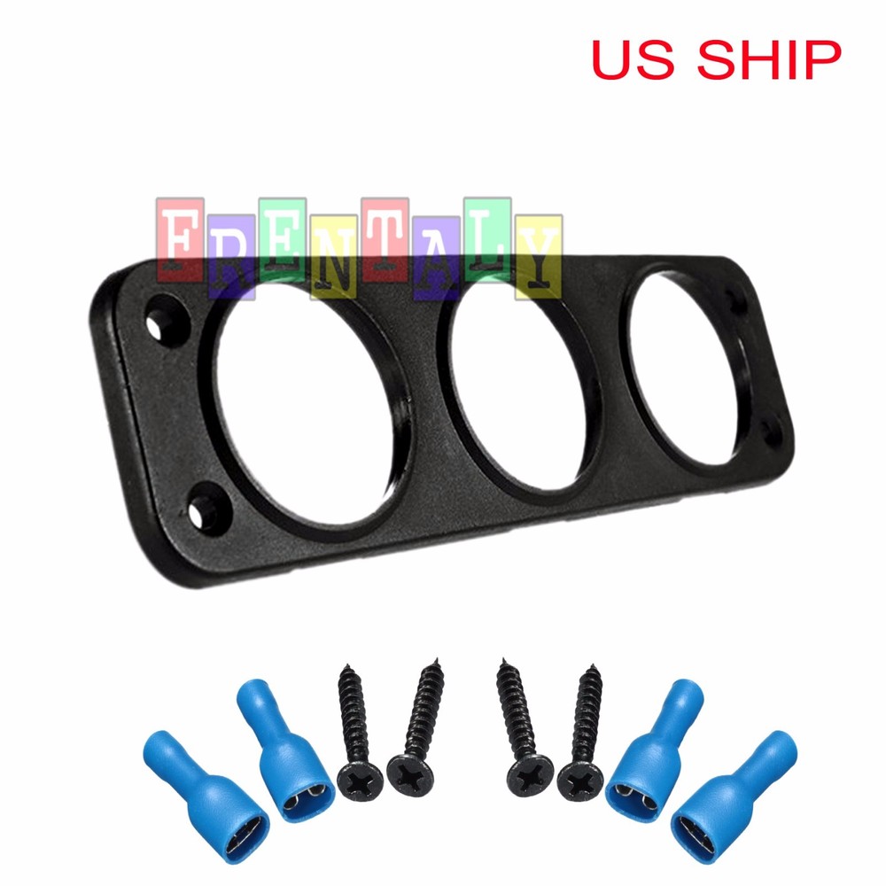 3 Hole Flat Panel Base USB Socket/Voltmeter/Power Socket Holder Car for Frentaly