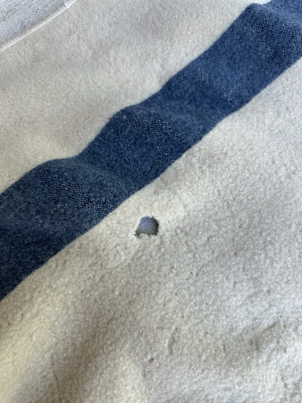 Vintage WW2 US Navy Blanket USN Wool 68x 48"/y35