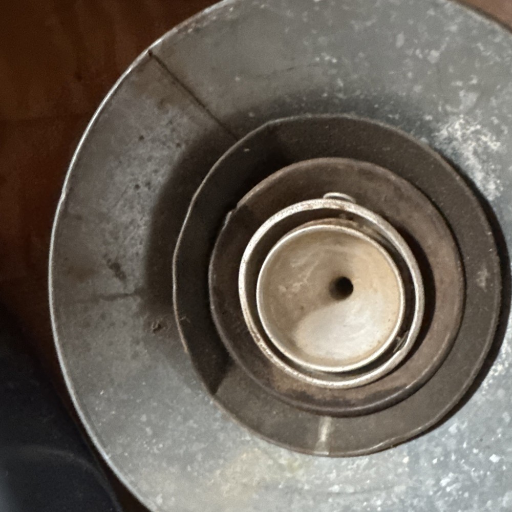 6 Galvinized Funnels All Different Sizes
