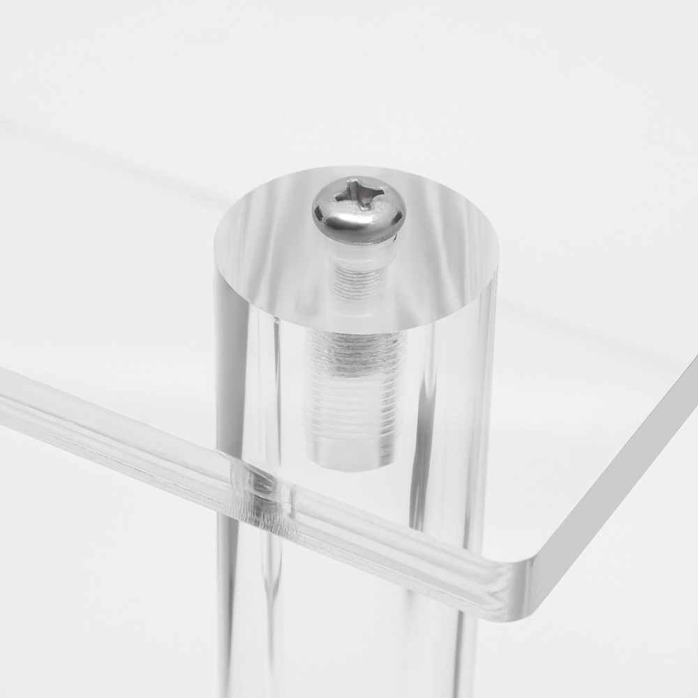 Acrylic Printer Stand Free Standing Printer Mount Clear Printer Stand W/ Wheels