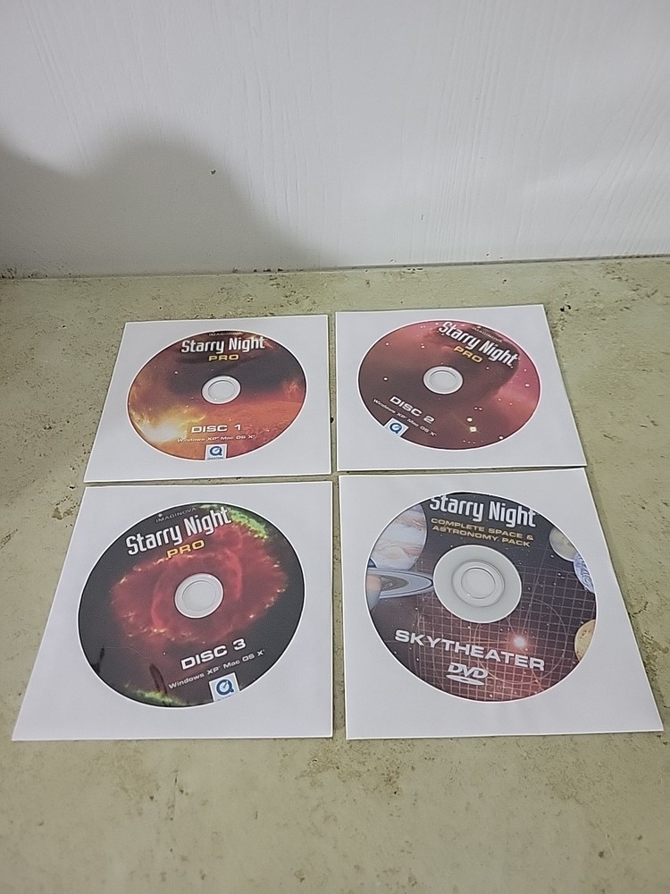 Imaginova Starry Night Pro 3 Discs Plus DVD  Version 5.0 Software Windows Mac
