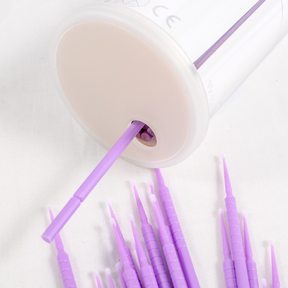 400 Dental Micro Brush Microbrush Bendable Applicator Tips Regular 2.5mm