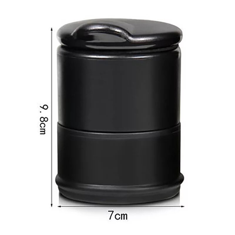 LED Auto Car Truck Cigarette Smoke Ashtray Ash Cylinder holder for Offiice/Home