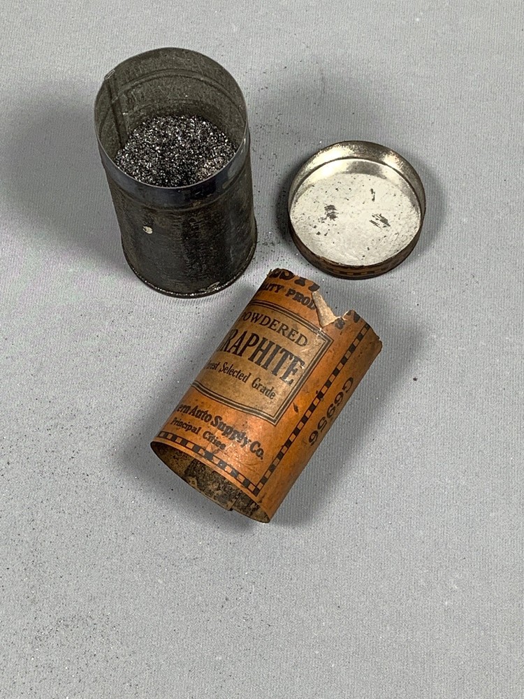 Vtg Powdered Graphite Tin Western Auto Supply