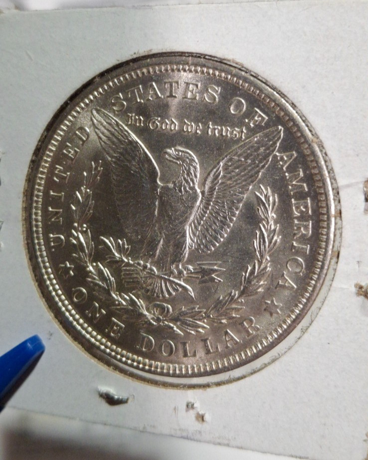 1921 Morgan Dollar, 90% Silver, Uncirculated