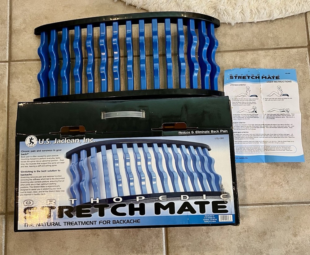 Upper Middle & Low Back Stretcher US Jaclean Stretch Mate Orthopedic Sciatica P
