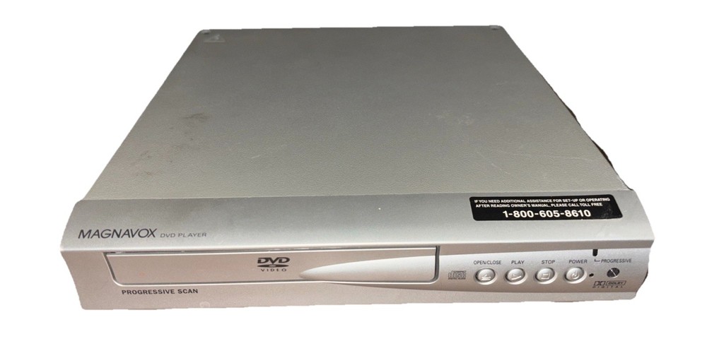 Magnavox MSD124 progressive scan DVD player No Remote - Working