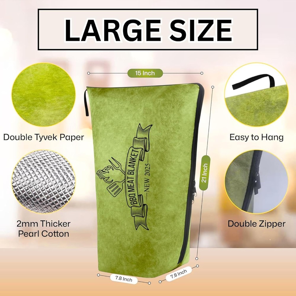 Large BBQ Blanket for Resting Meat (Brown)