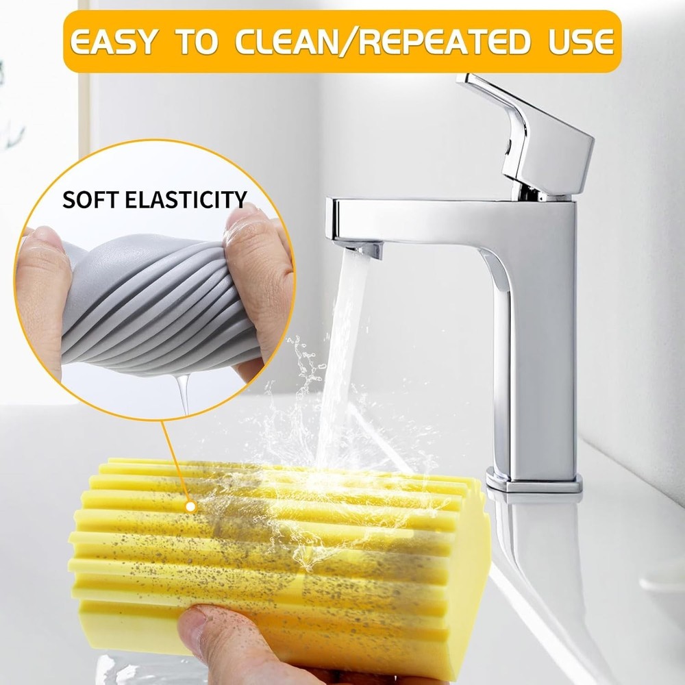 Multi-Color Damp Cleaning Sponge - Superior Dust Removal for Every Surface