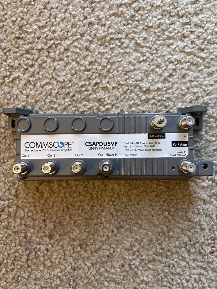 HomeConnect Commscope CSAPDU5VP Amplifier, With Power And Cable