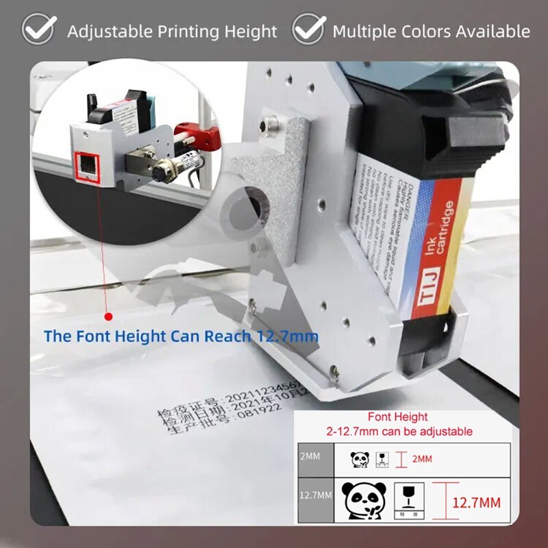 T110 Online Inkjet Date Coding Printer Industrial Assembly Line Coding Machine