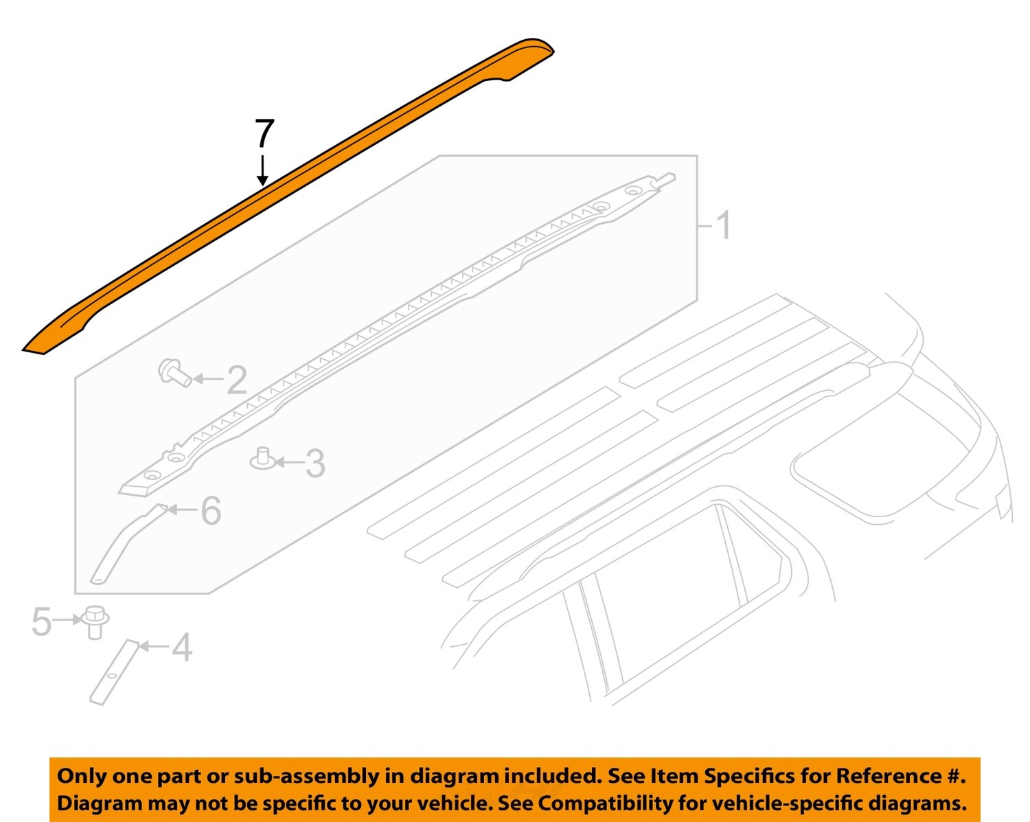 FORD OEM 16-19 Explorer Roof Roof Trim-Top Cap FB5Z78551A46AA