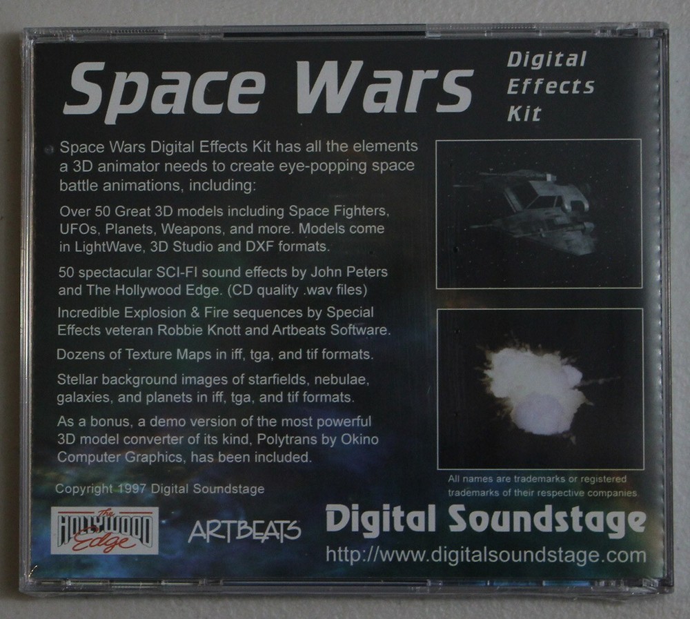 Space Wars Digital Effects Kit - 3D Models, Sound FX, Textures, Pyro Effects NEW