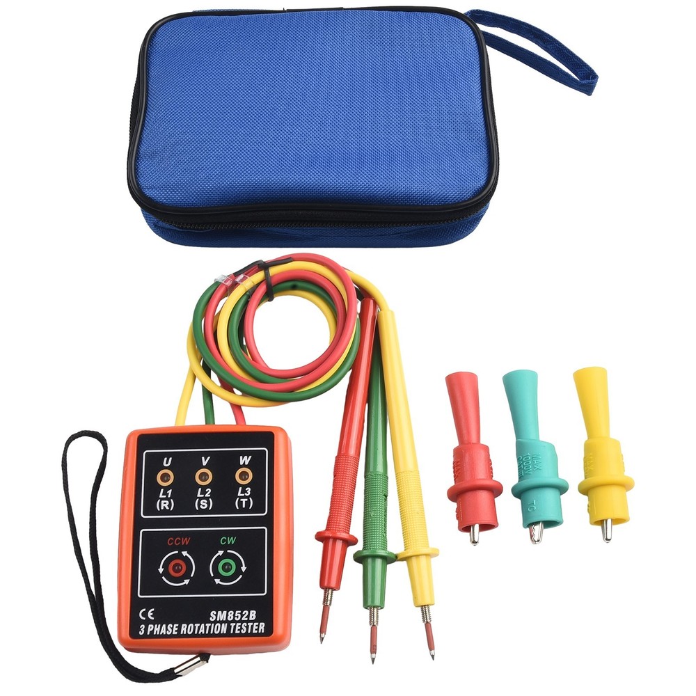 Reliable 3 Phase Sequ ence Tester for Rotation Detection with LED Indicator