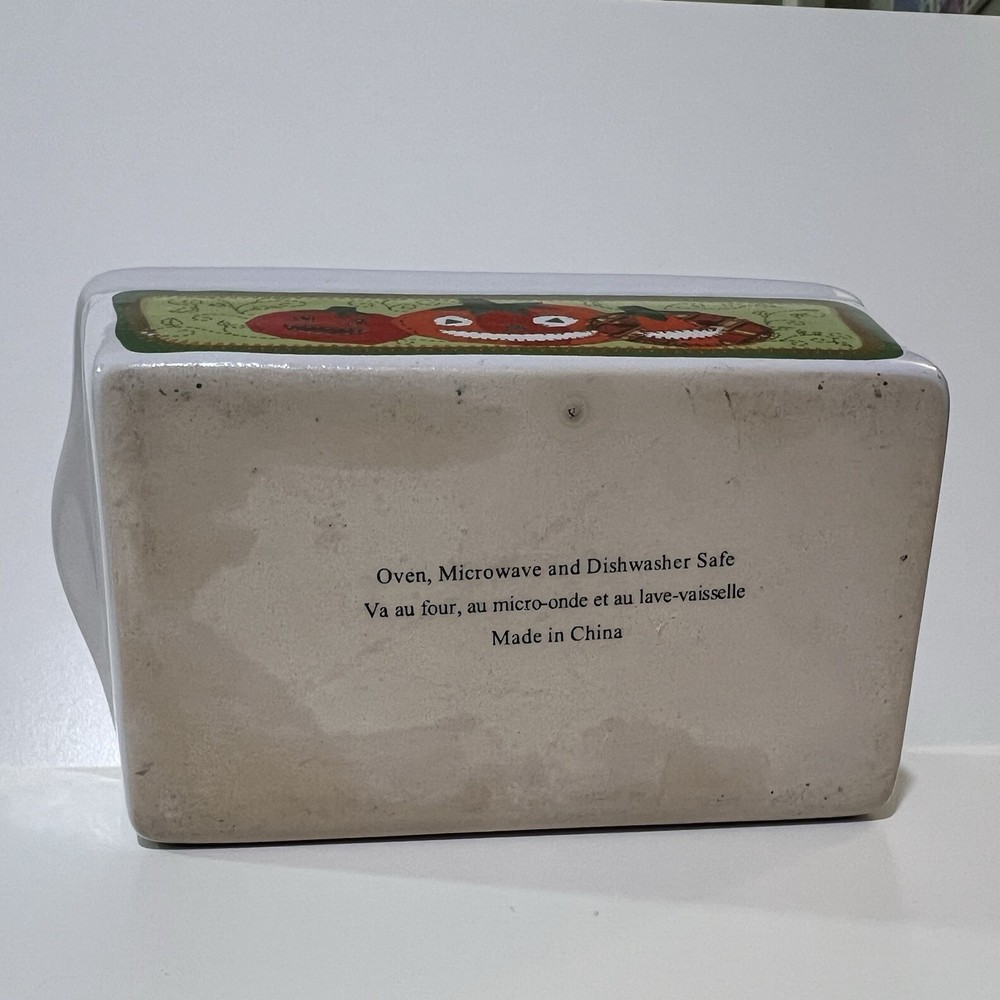 Ceramic Mini Loaf Bread Pans PUMPKIN Halloween
