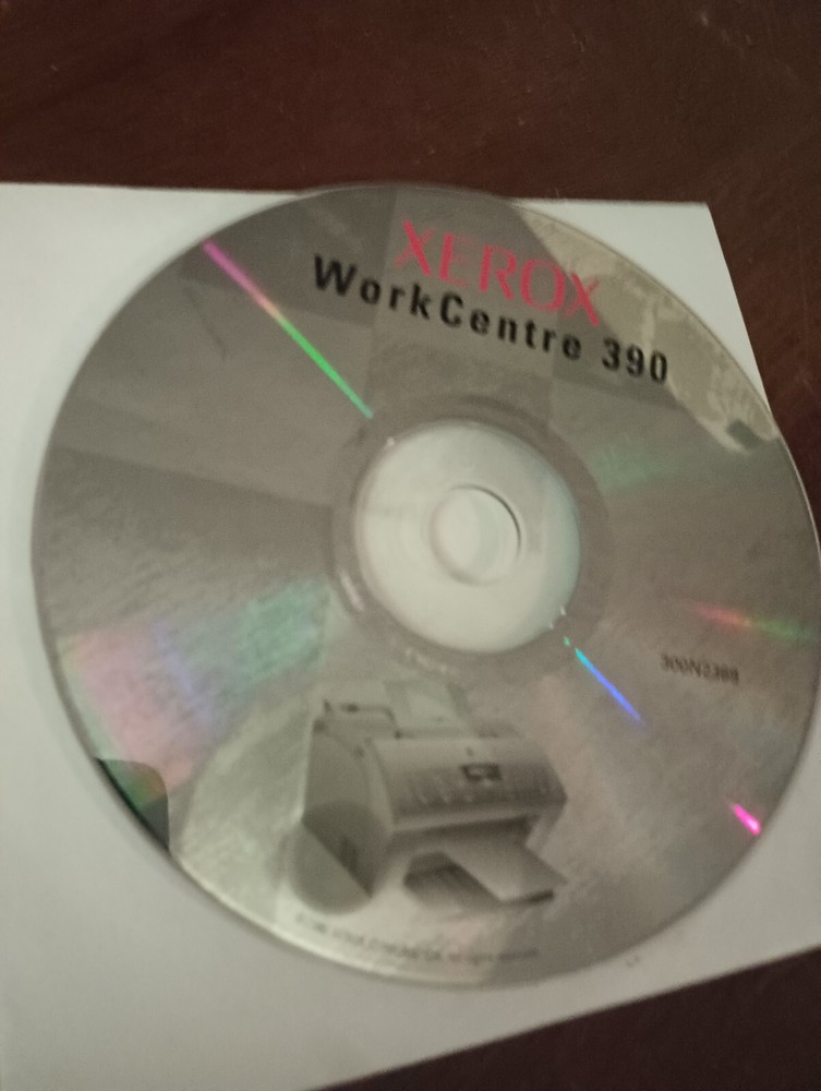 Xerox WorkCentre (Work Centre) 390 Driver Install & Driver CD w/ Pages Pro