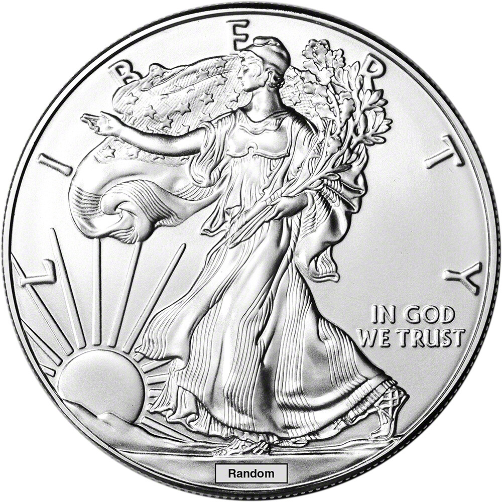 Random Date American Silver Eagle (1 oz) $1 - BU