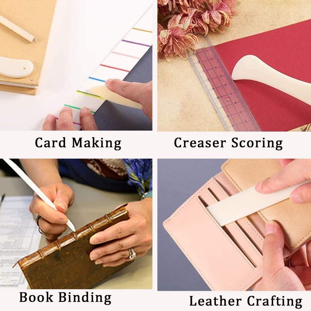 Dual-Sized Folding Scoring Tool for Crafting, Bookbinding & Leather Projects