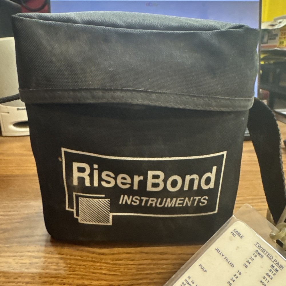 RISER BOND DIGITAL M-TDR MODEL: 2901C KIT WITH CASE & Manual *UNTESTED* bin10
