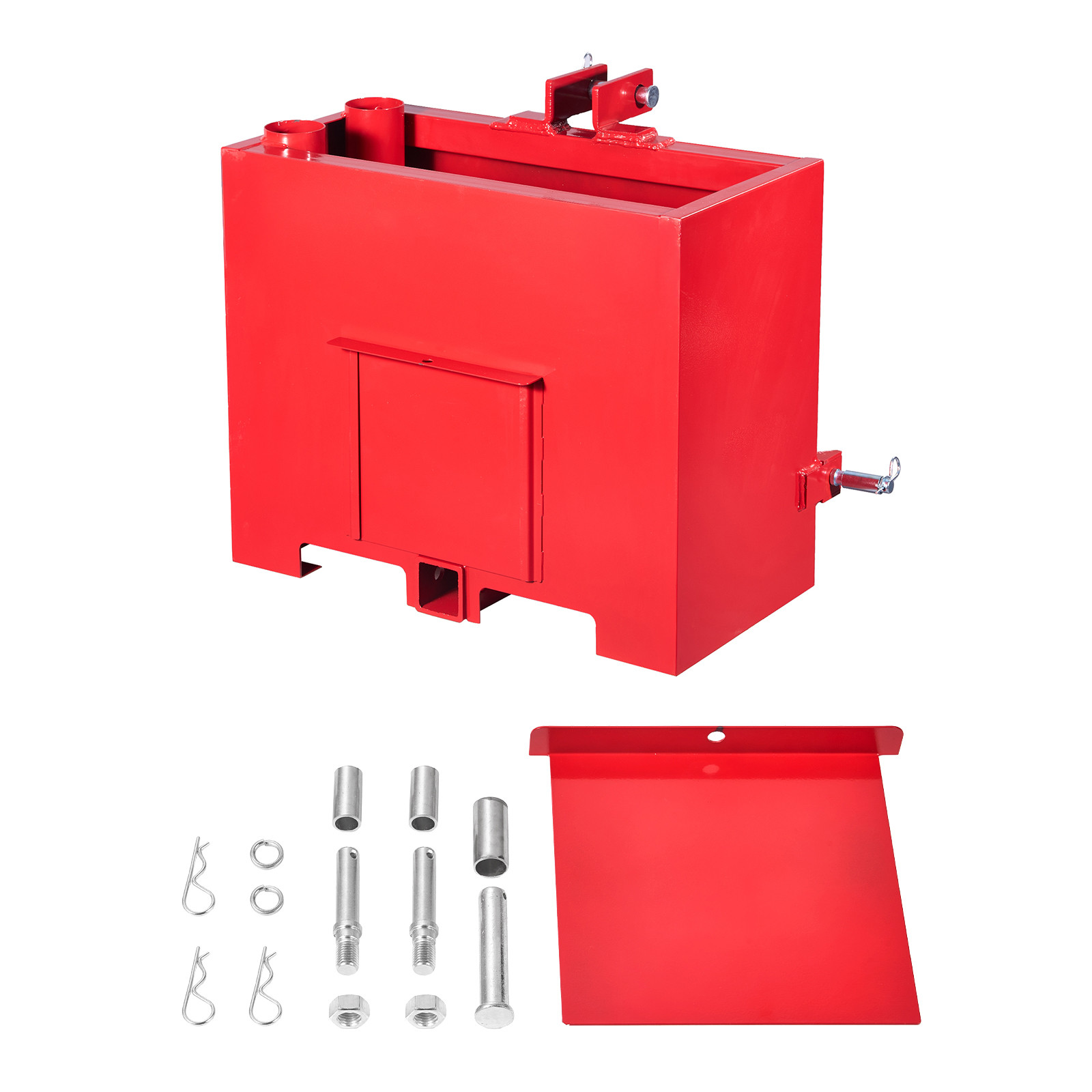 Ballast Box 3 Point Category 1 Tractor Quick Tach Hitch Counterweight Red