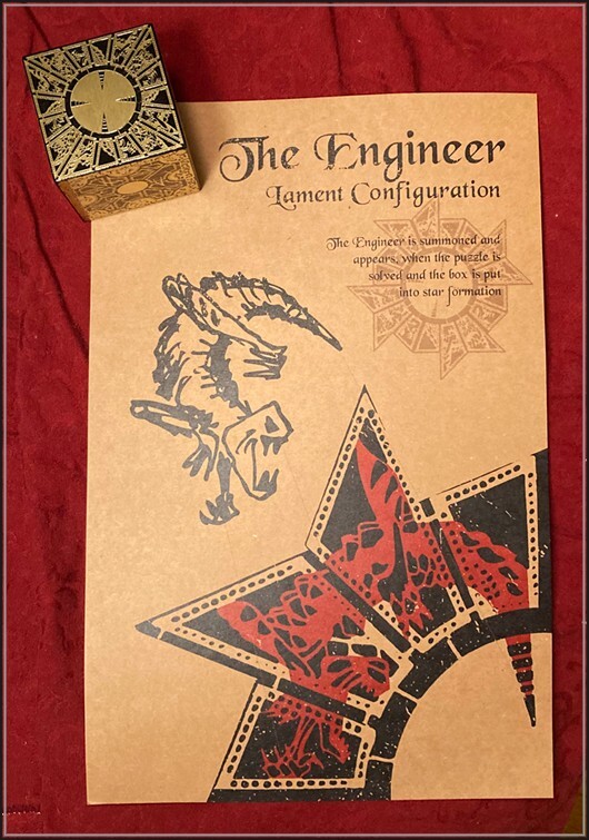 Hellraiser Puzzle Box "The Engineer" Schematics - Lithograph Print