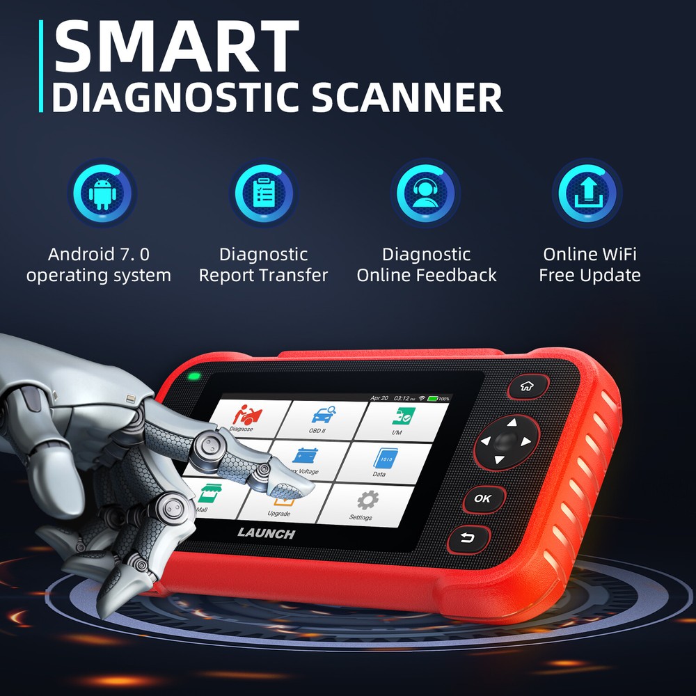 LAUNCH CRP129i OBD2 Scanner ABS SRS Car Diagnostic Tool TCM Engine Code Reader