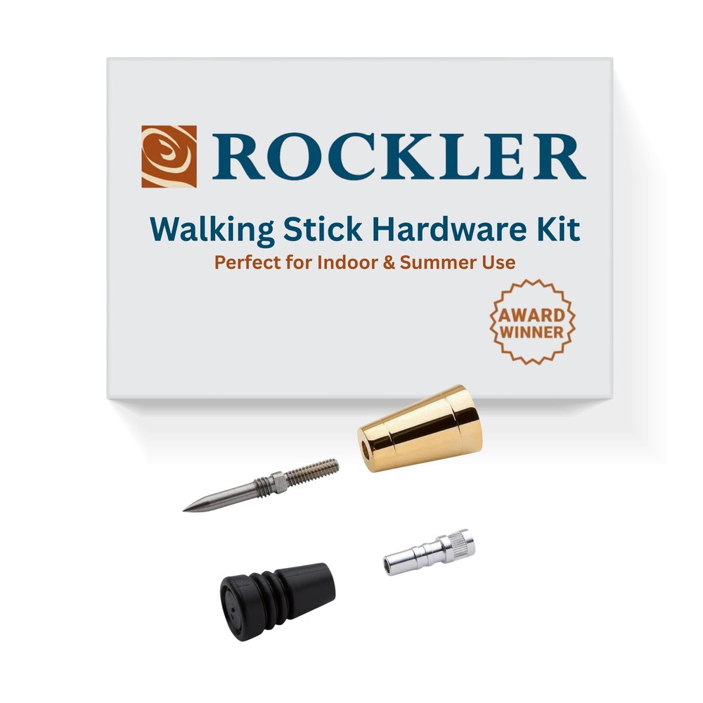 Cane/Walking Stick Hardware Kit – Hobby Tool Kit Includes Steel Spike Ferrule...
