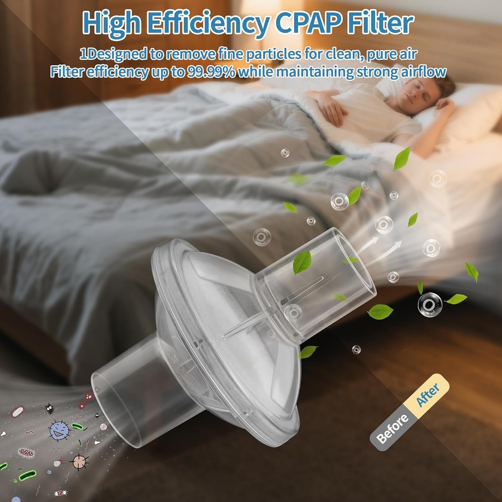 CPAP Filters - 3 PCS Universal Inline Filter for and BiPAP...