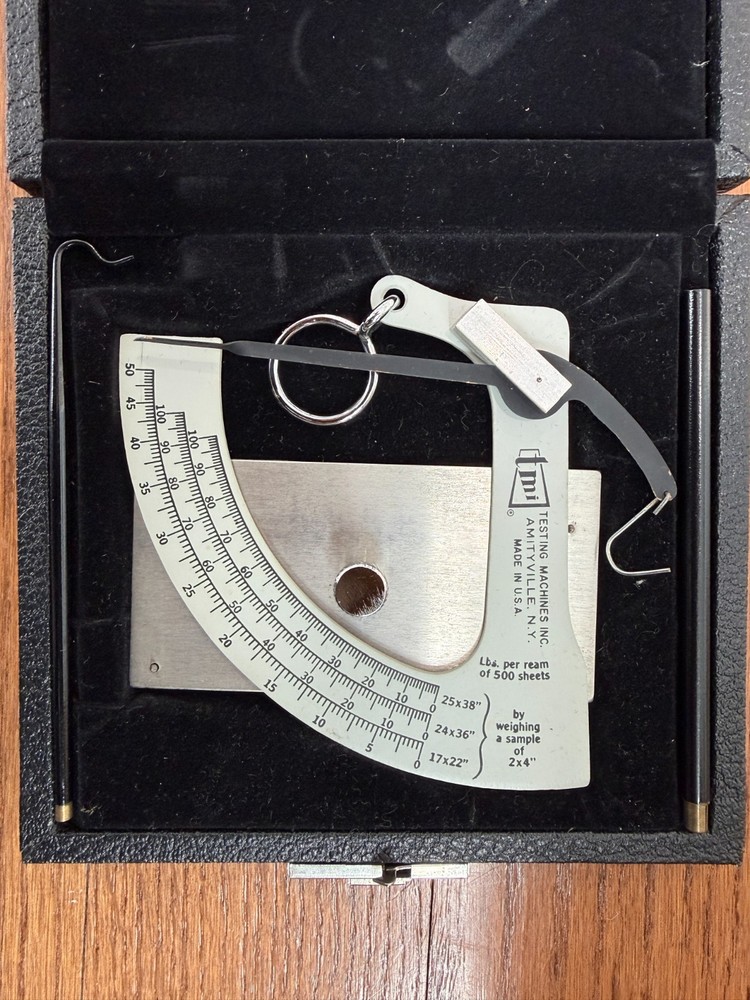 TMI Pocket Paper Basis Weight Scale Ream Testing Machine